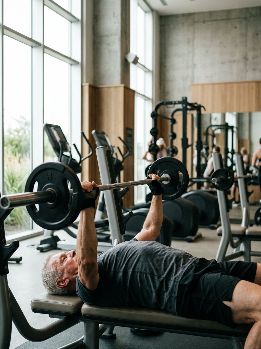 Persone in palestra impegnate in un programma di allenamento per la longevità