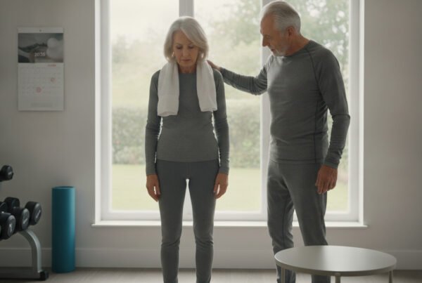 Dimagrire in modo sano - Personal trainer che guida un cliente durante un allenamento di forza per il dimagrimento