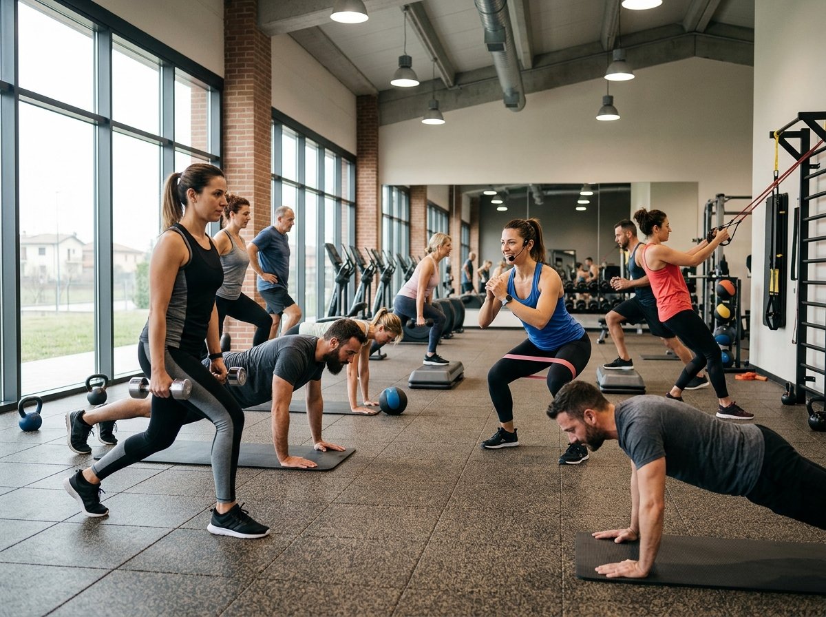 Corso Total Body a Sandrigo: Risultati Veloci e Allenamento Efficace Il corso di Total Body a Sandrigo presso CieloBlu Fitness è progettato per chi desidera risultati rapidi senza rinunciare alla qualità dell’allenamento. In un’unica sessione si lavora su tutto il corpo, migliorando resistenza, forza e tonicità muscolare. La struttura delle lezioni prevede un riscaldamento iniziale, una fase centrale intensa e un defaticamento finale, garantendo sicurezza ed efficacia. Questo metodo consente di bruciare calorie, migliorare la forma fisica e aumentare il metabolismo. Il Total Body è perfetto per chi ha poco tempo ma vuole allenarsi in modo completo. A Sandrigo, CieloBlu Fitness rappresenta un punto di riferimento per chi cerca allenamenti professionali e coinvolgenti. Con istruttori esperti e programmi personalizzati, ogni sessione diventa un passo concreto verso il raggiungimento dei propri obiettivi.